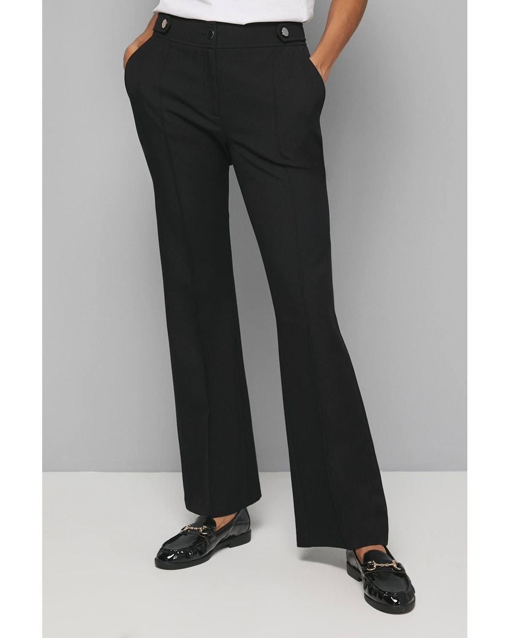 Wallis Gray Smart Bootcut Leg Pants