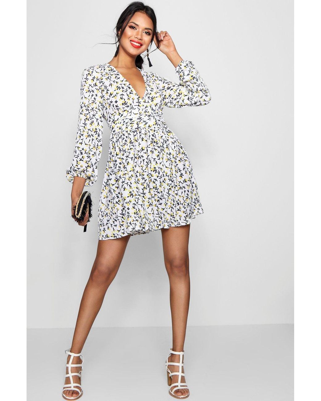 womens floral tea dress
