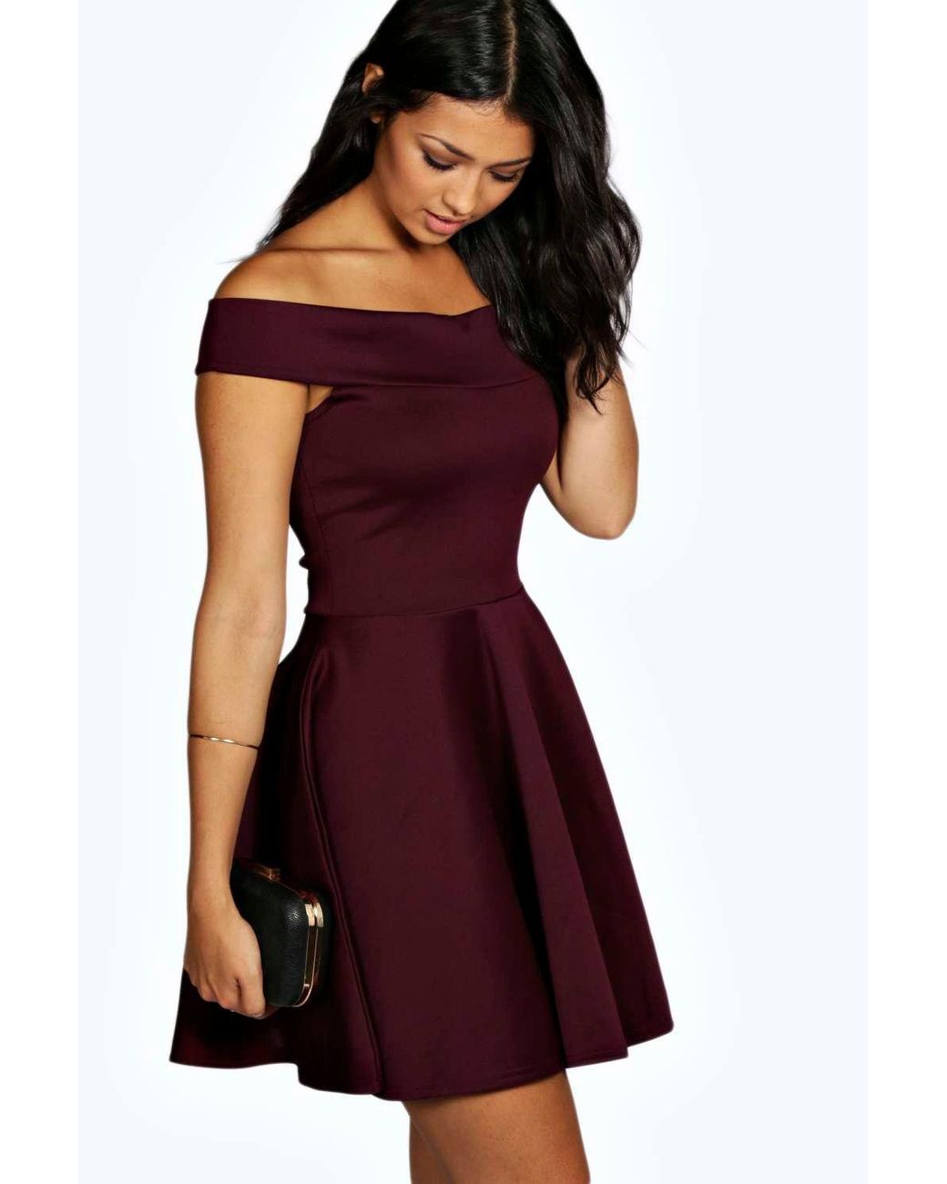 berry skater dress