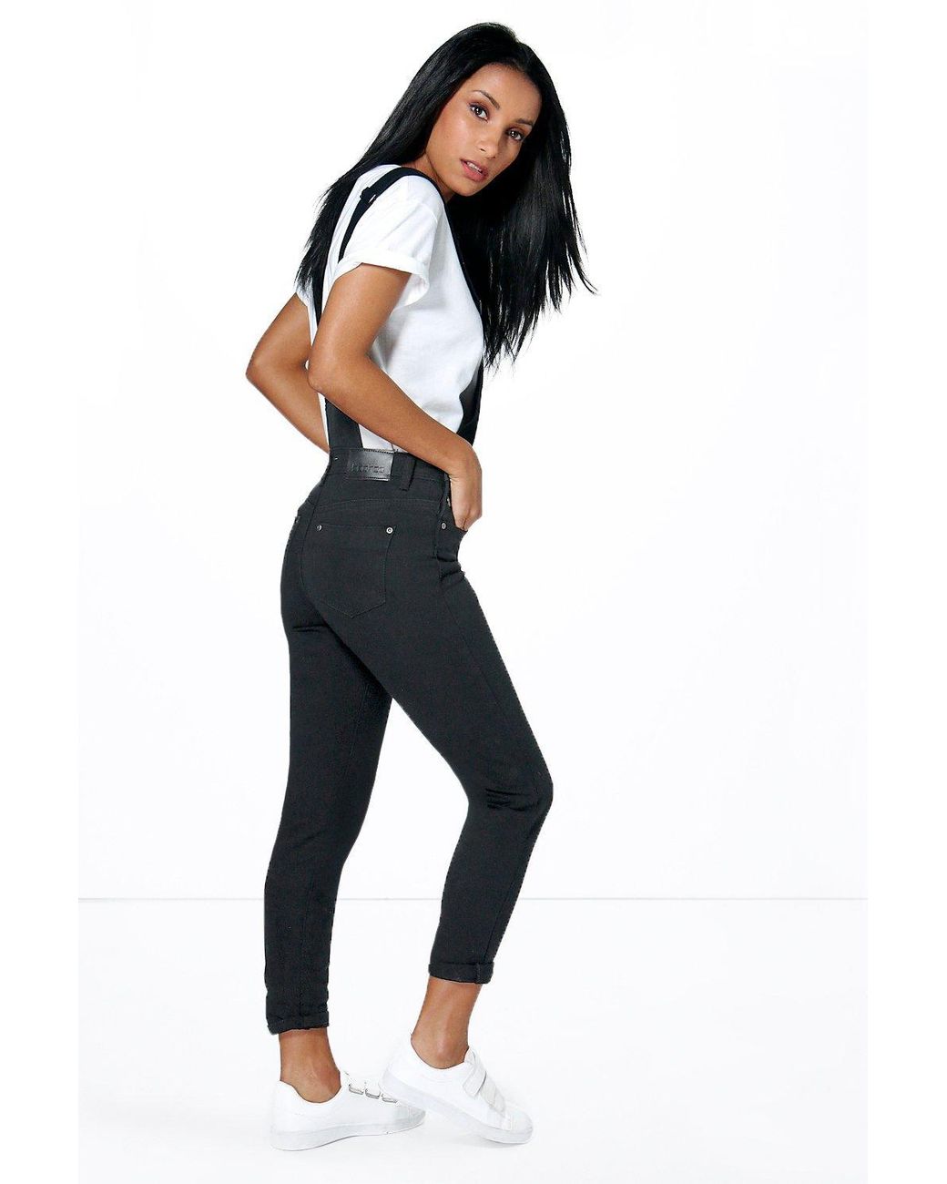 black overalls petite