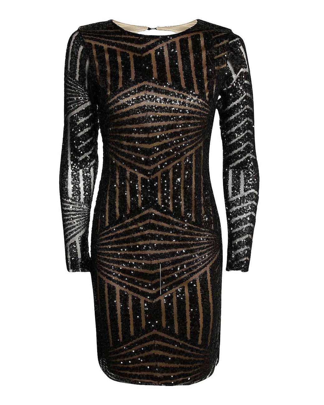 boutique sequin open back bodycon dress