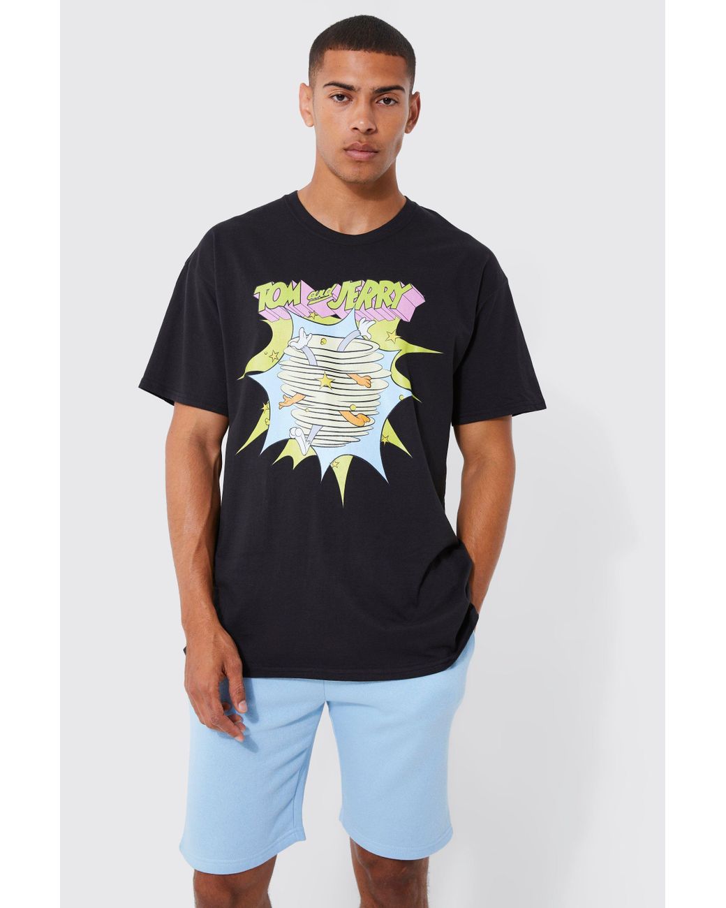 Men's Oversized Nirvana Face License T-shirt