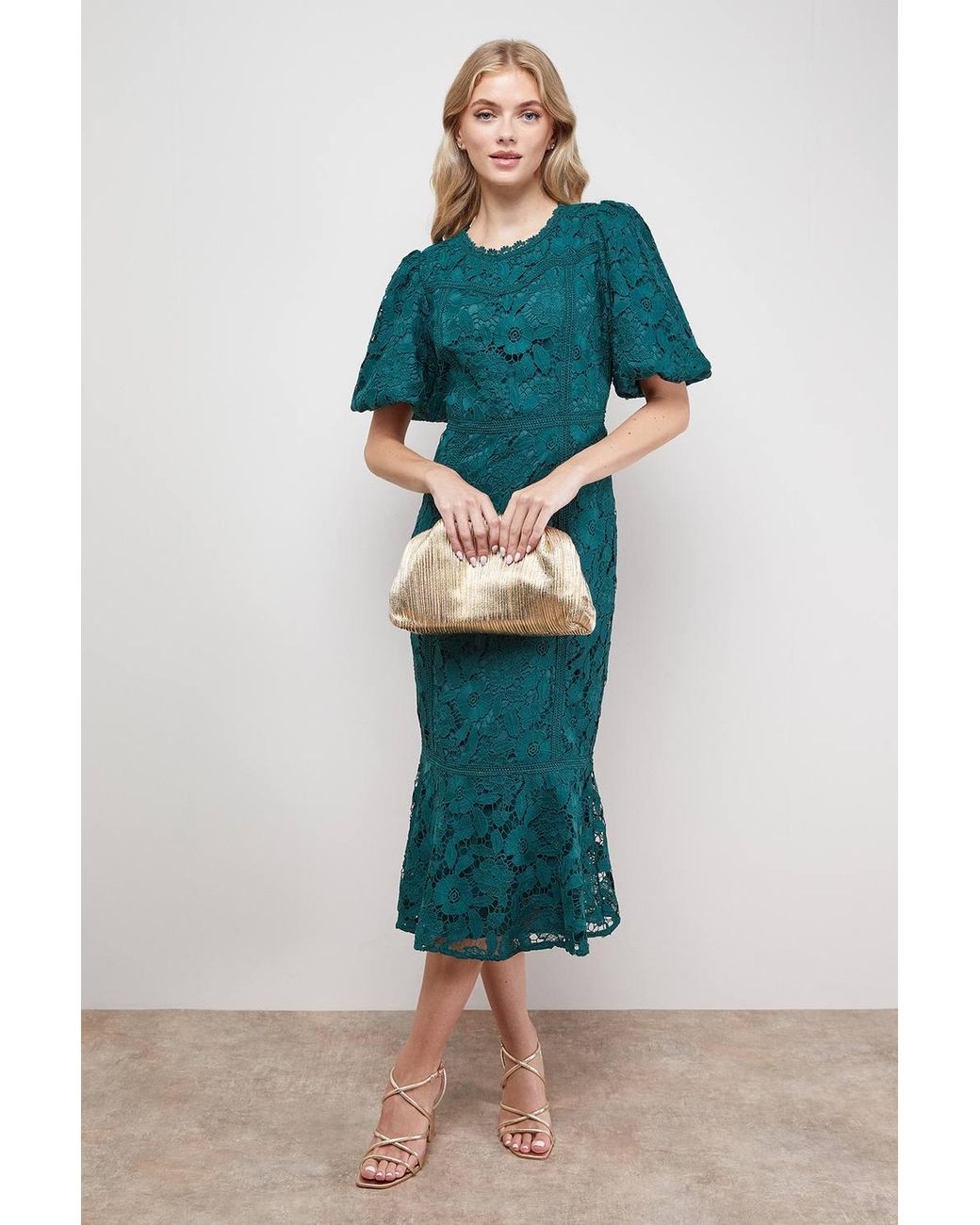 chinese dress ladies Rent Oasis Lace Tiered Strappy Midi Dress
