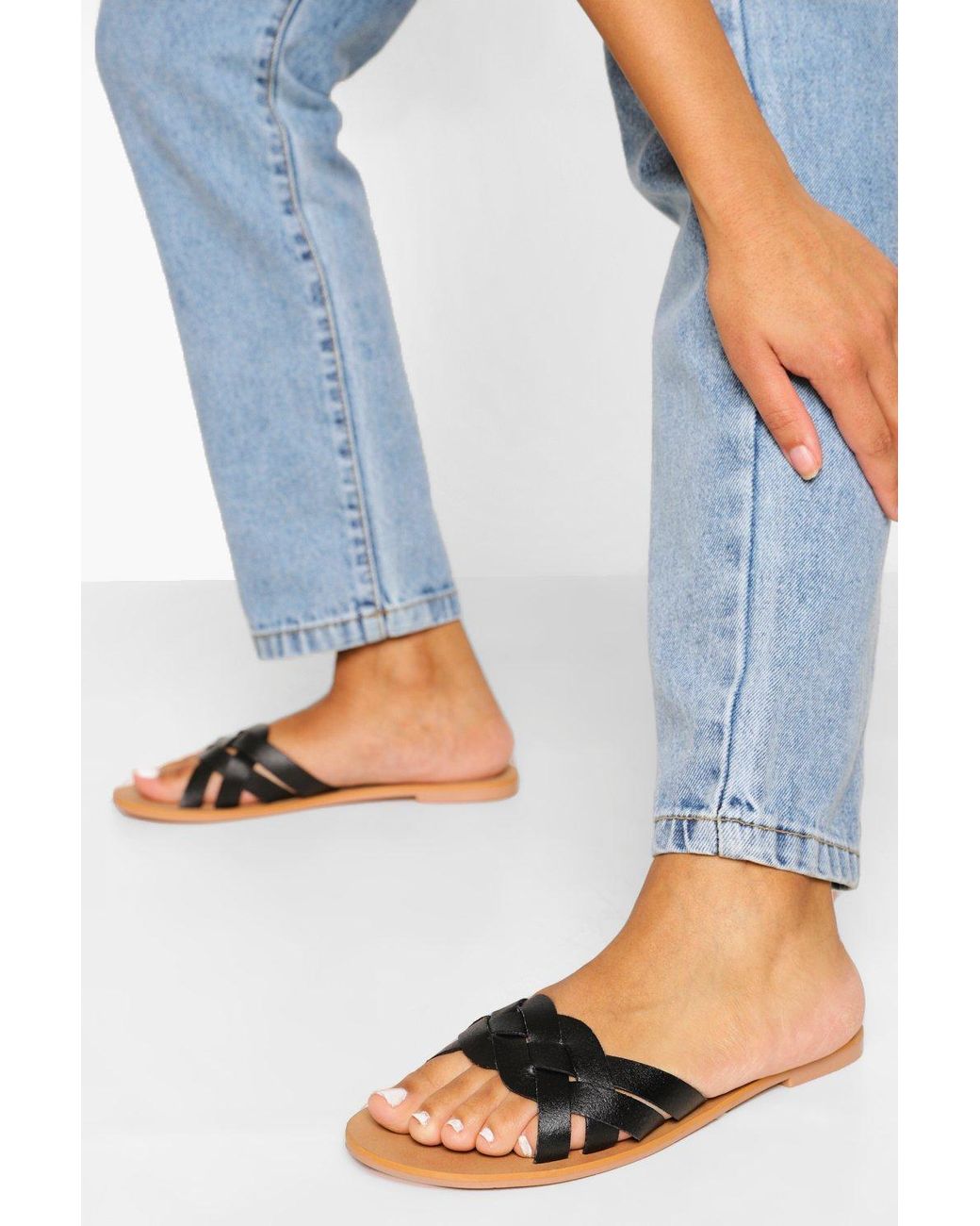 boohoo diamante sliders