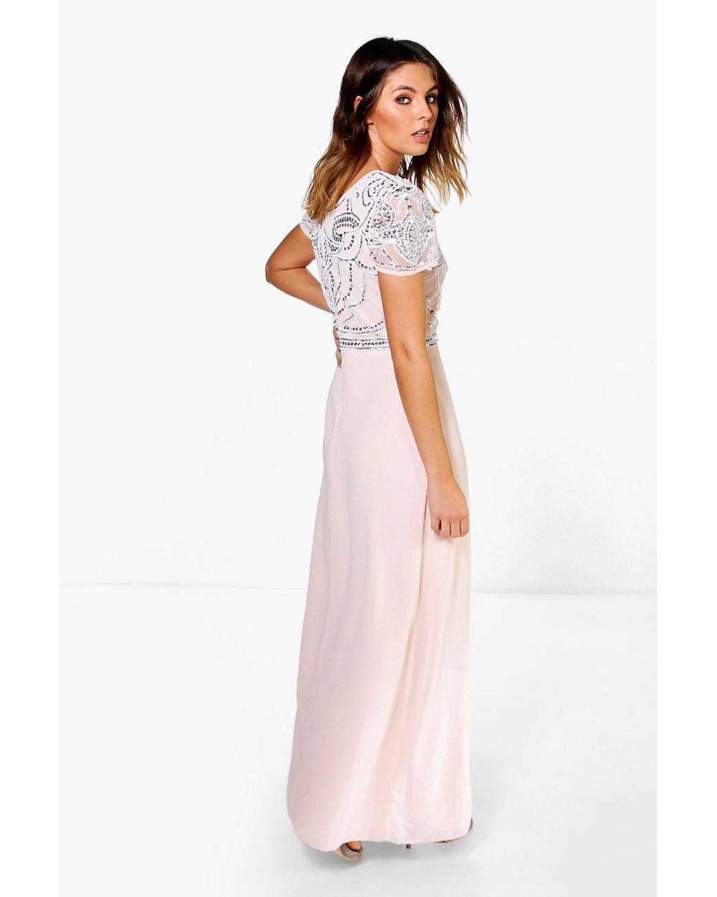boohoo boutique embellished maxi dress