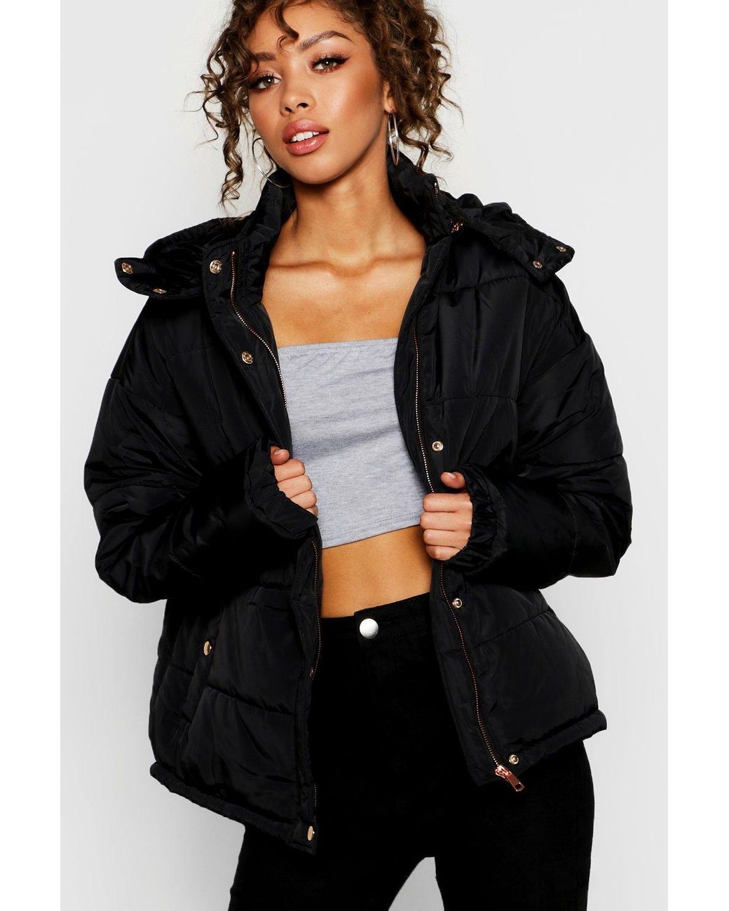 boohoo puffa jacket