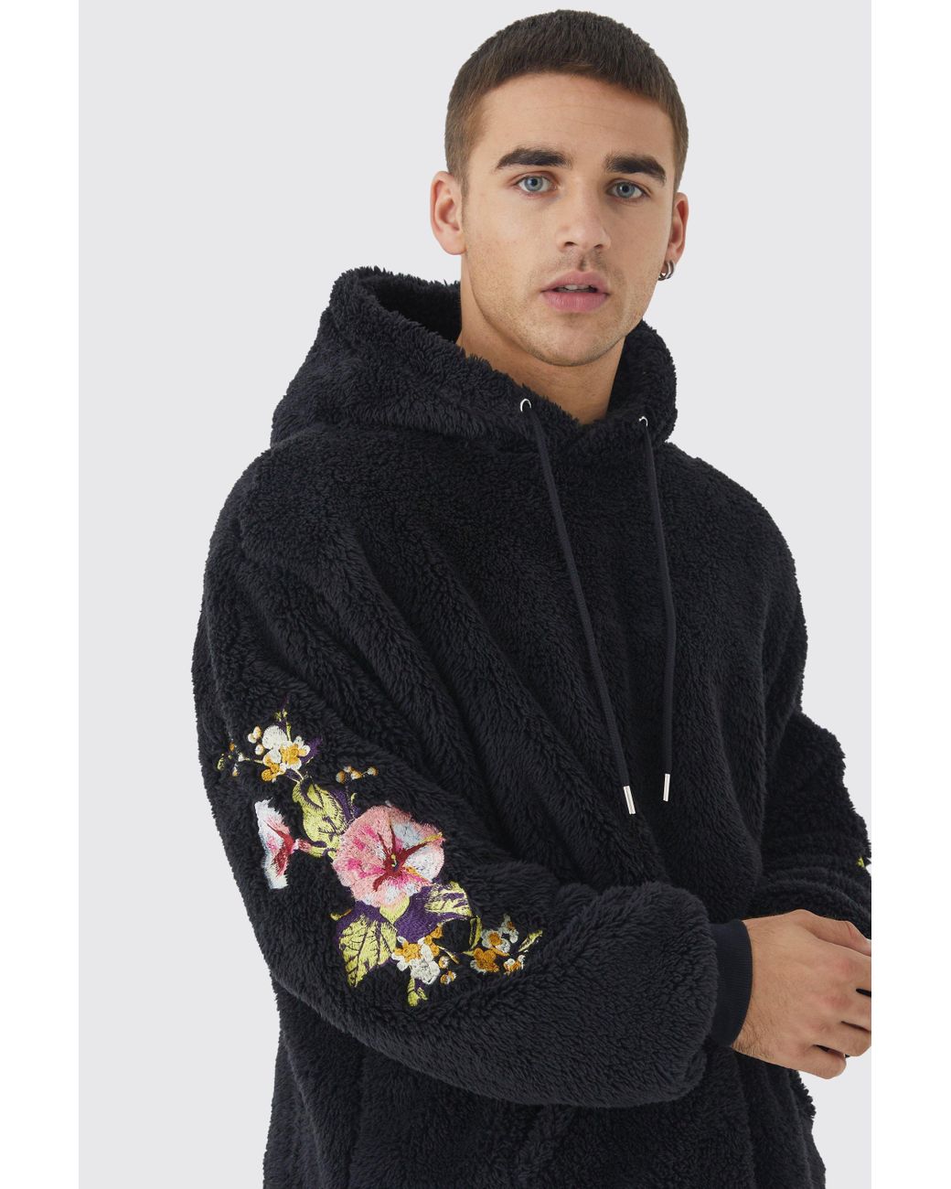 Oversized borg deals hoodie