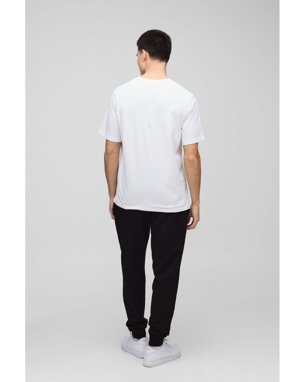 BoohooMAN White Regular Fit Man. Basic Crew Neck T-shirt for men