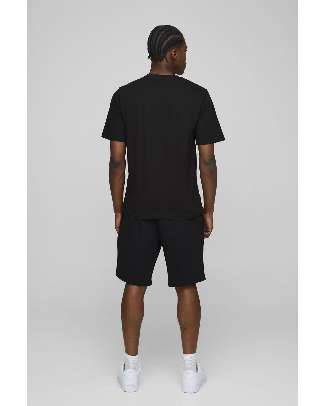 BoohooMAN Black Regular Fit Basic Crew Neck T-Shirt for men