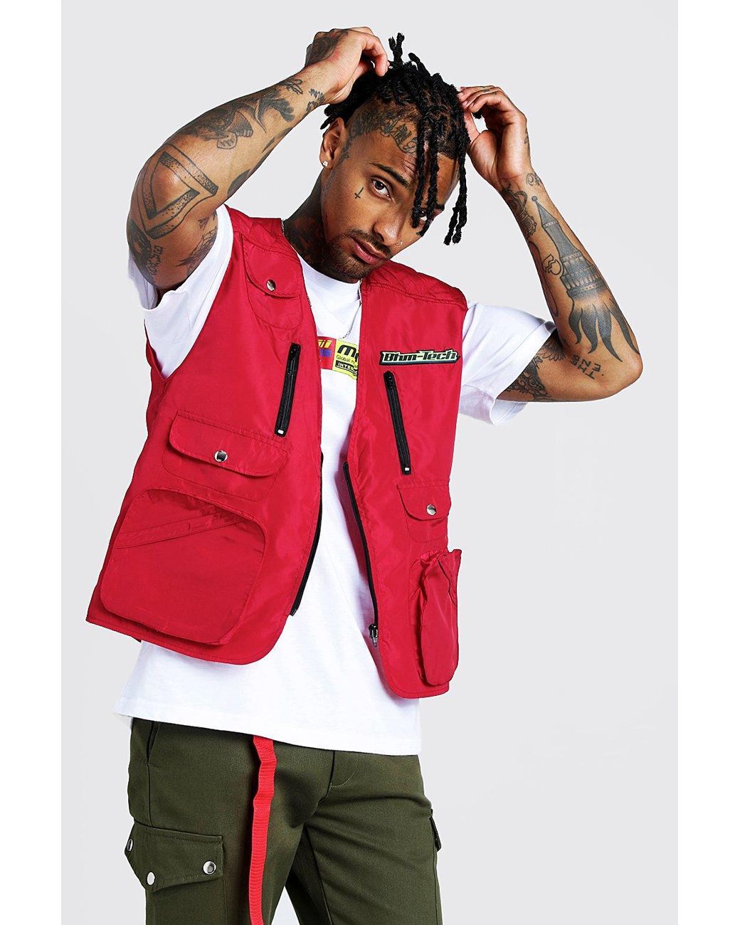 men utility vest fashion