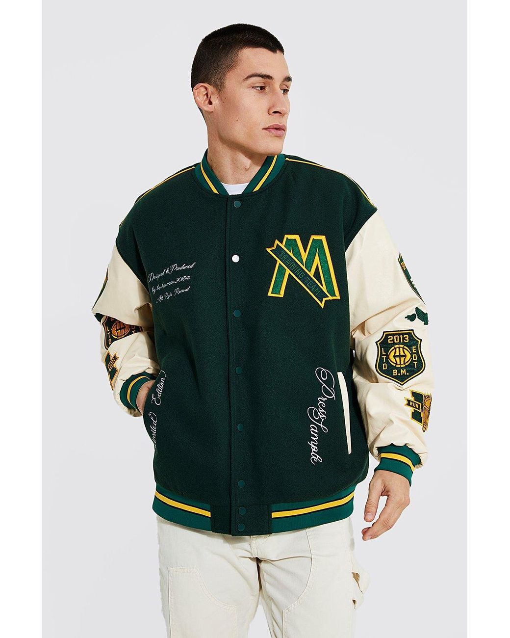BoohooMAN Denim Oversized M Varsity 