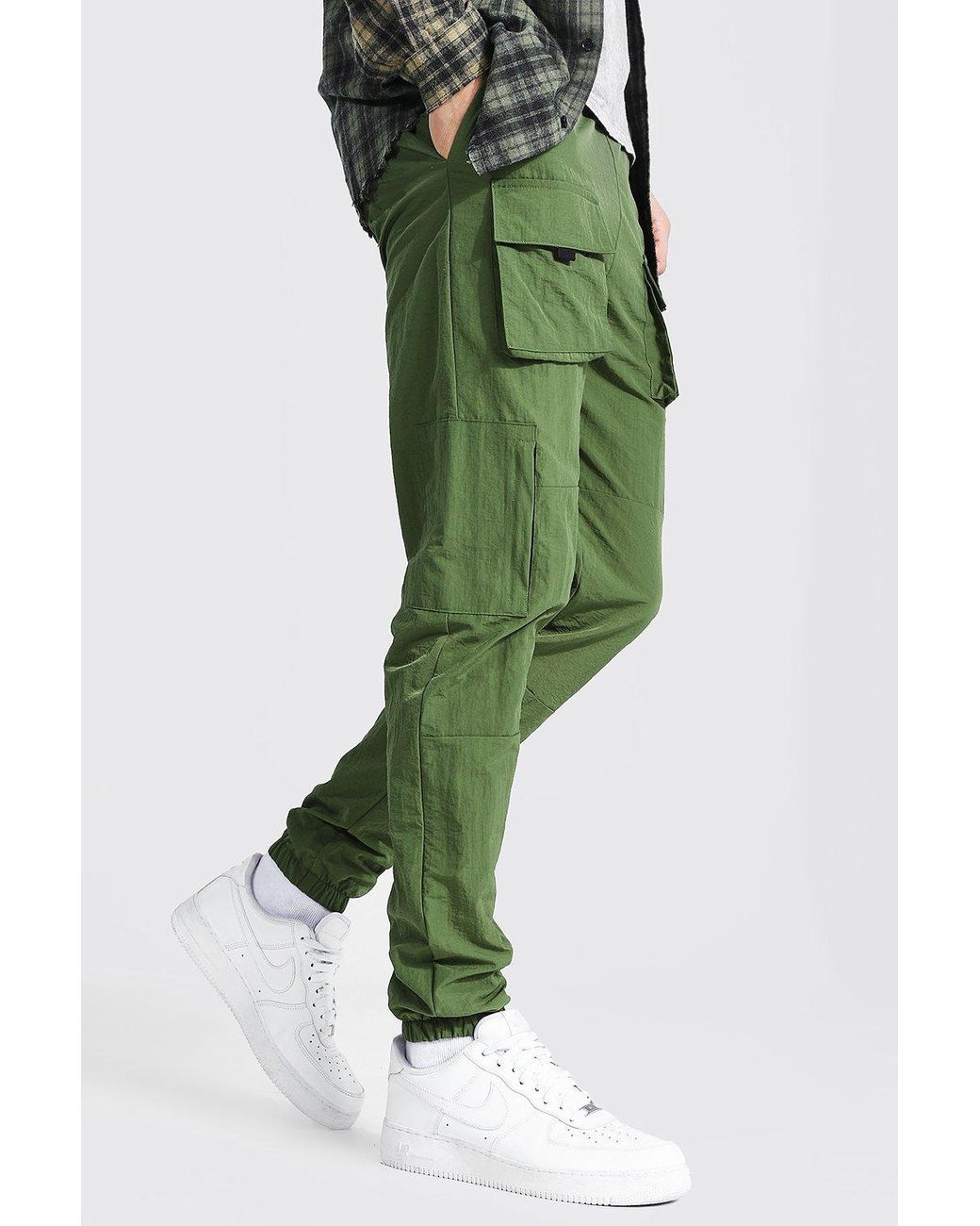 boohooman black cargo pants