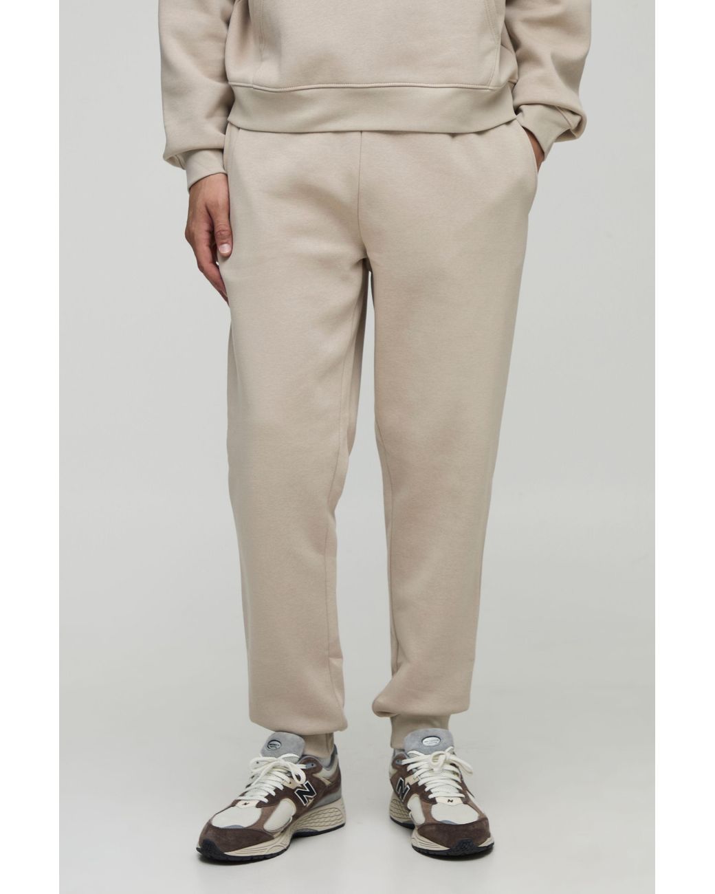 BoohooMAN Natural Basic Regular Fit Jogger for men