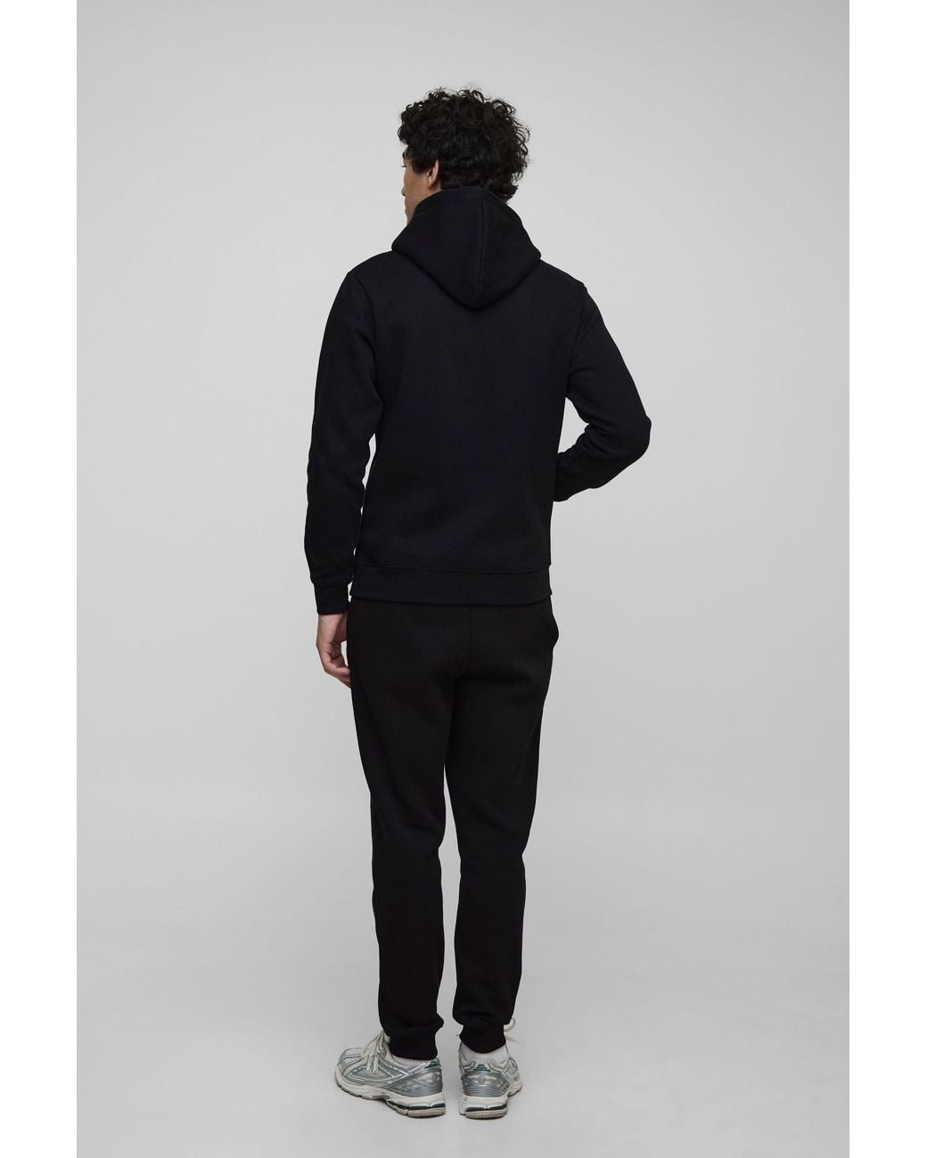 BoohooMAN Blue Basic Slim Over The Head Hoodie for men