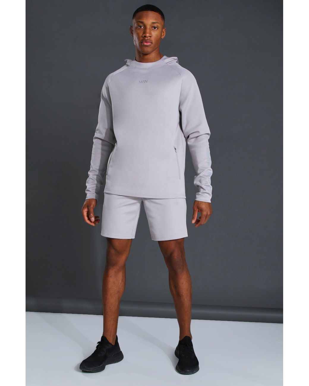 boohooman sweat shorts