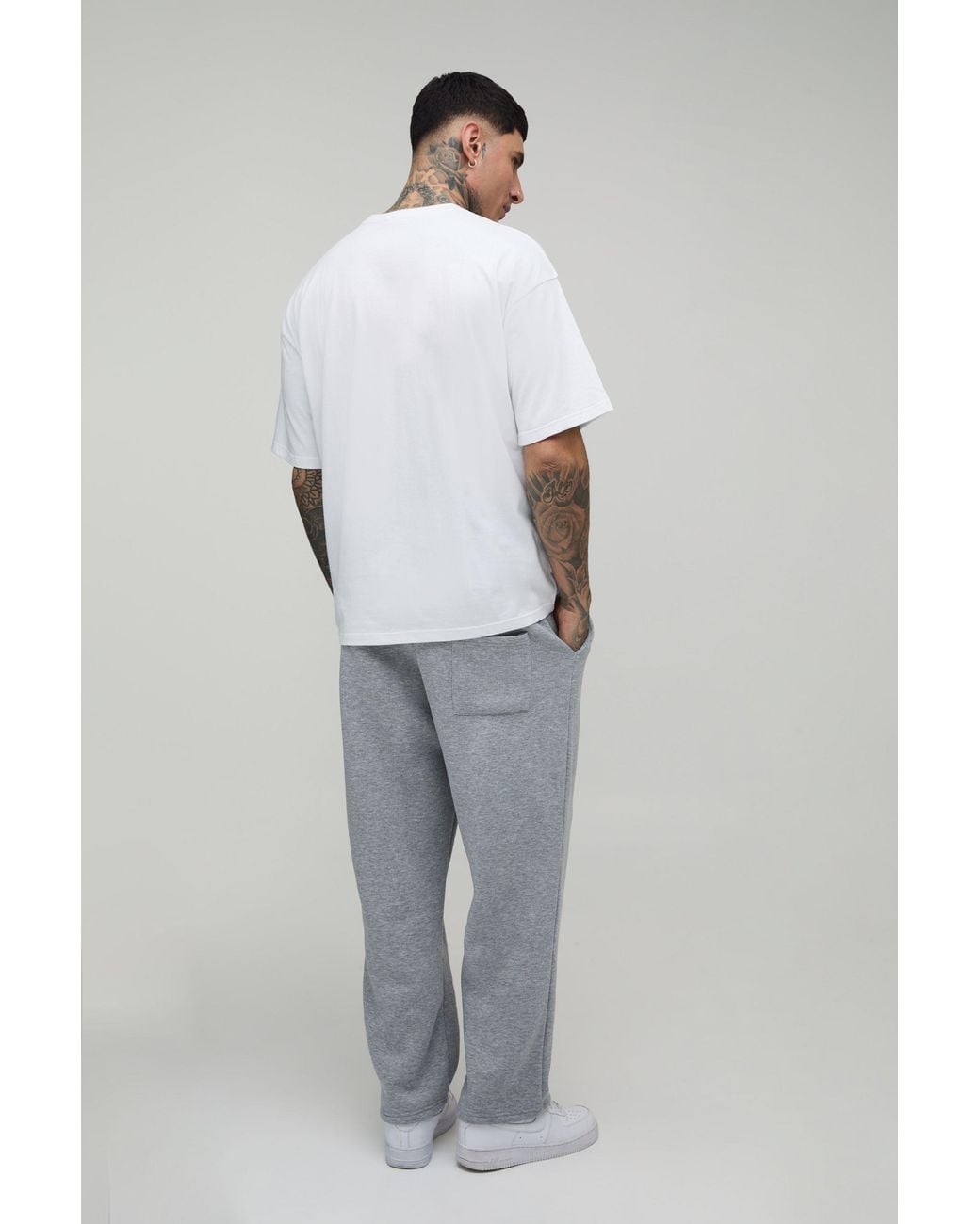 BoohooMAN White Tall Oversized Basic T-Shirt for men