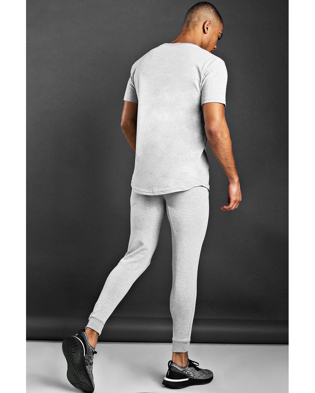 skinny fit active gym joggers with zip pockets