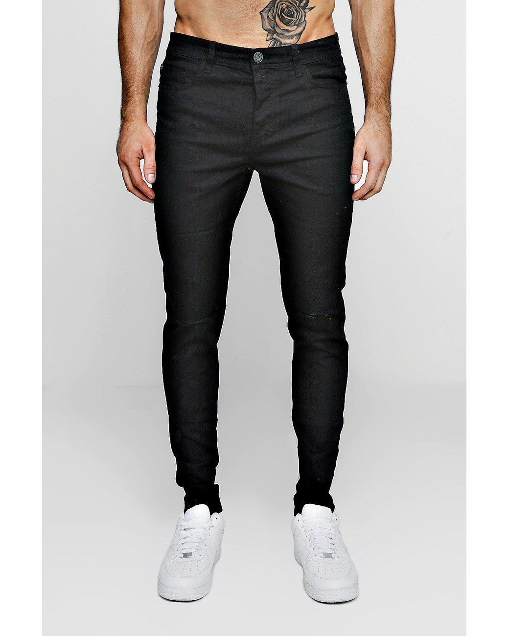 boohooman black cargo pants