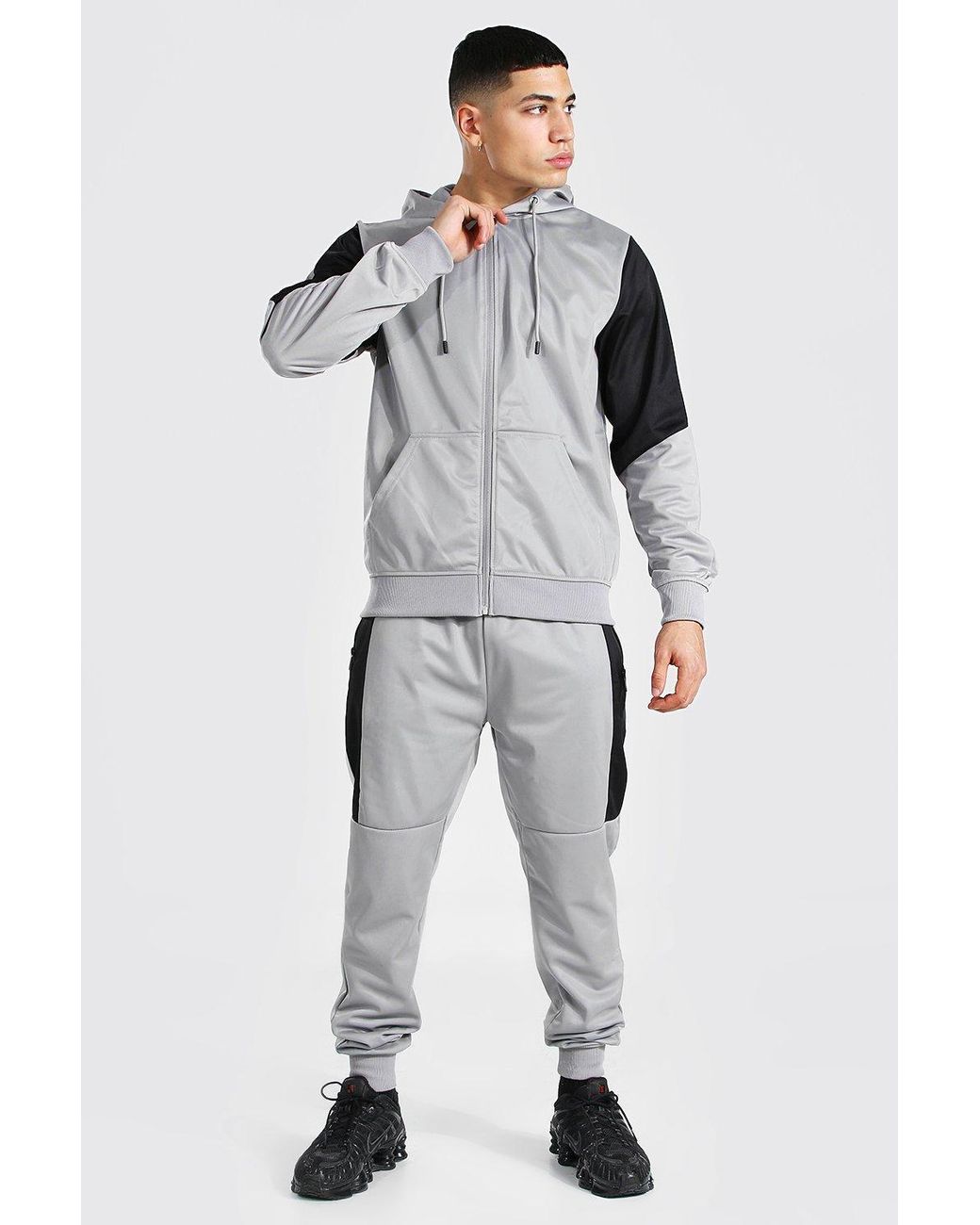 boohooman cargo tracksuit