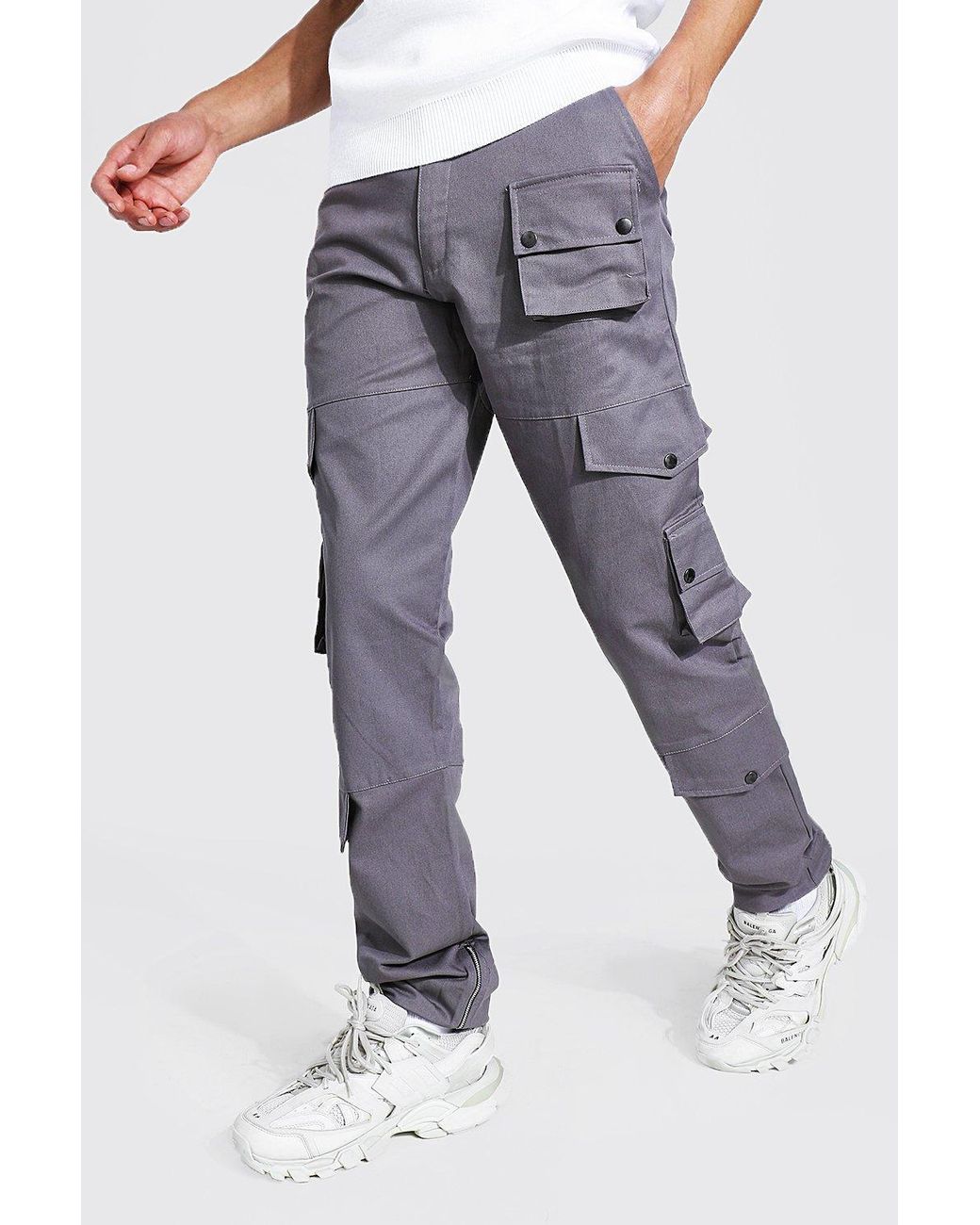 union bay grey cargo pants - size 5 but fits... - Depop