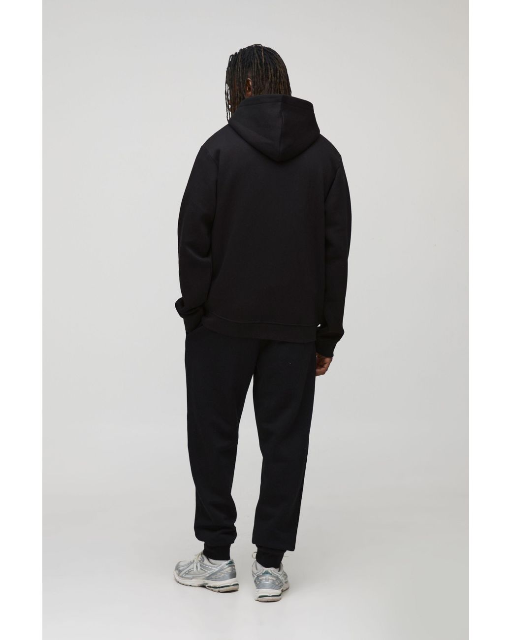 BoohooMAN Black Tall Basic Regular Fit Sweatpants for men