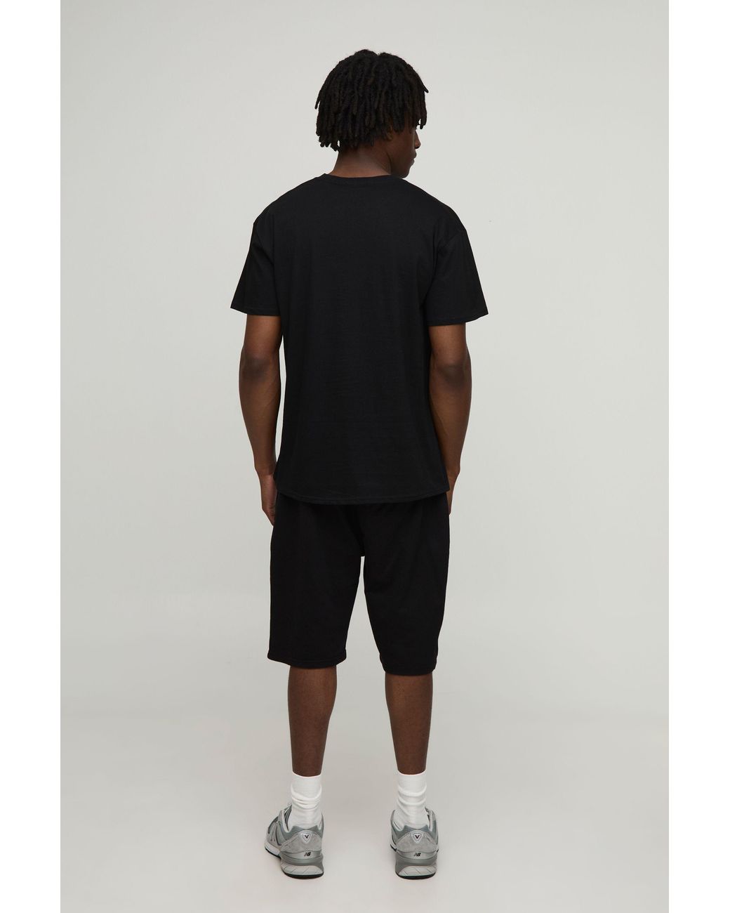 BoohooMAN Black 2 Pack Basic Regular Fit Crew Neck T-Shirts for men