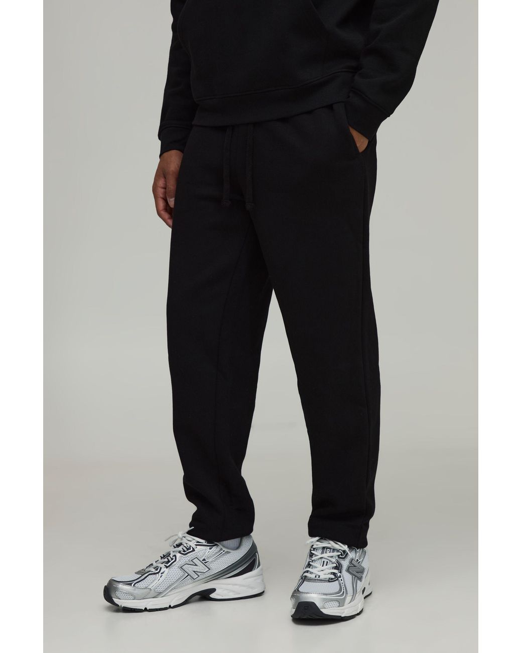 BoohooMAN Black Basic Regular Fit Jogger for men