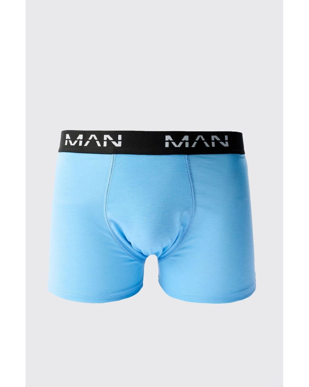 BoohooMAN Blue 5 Pack Man Dash Mixed Trunks for men
