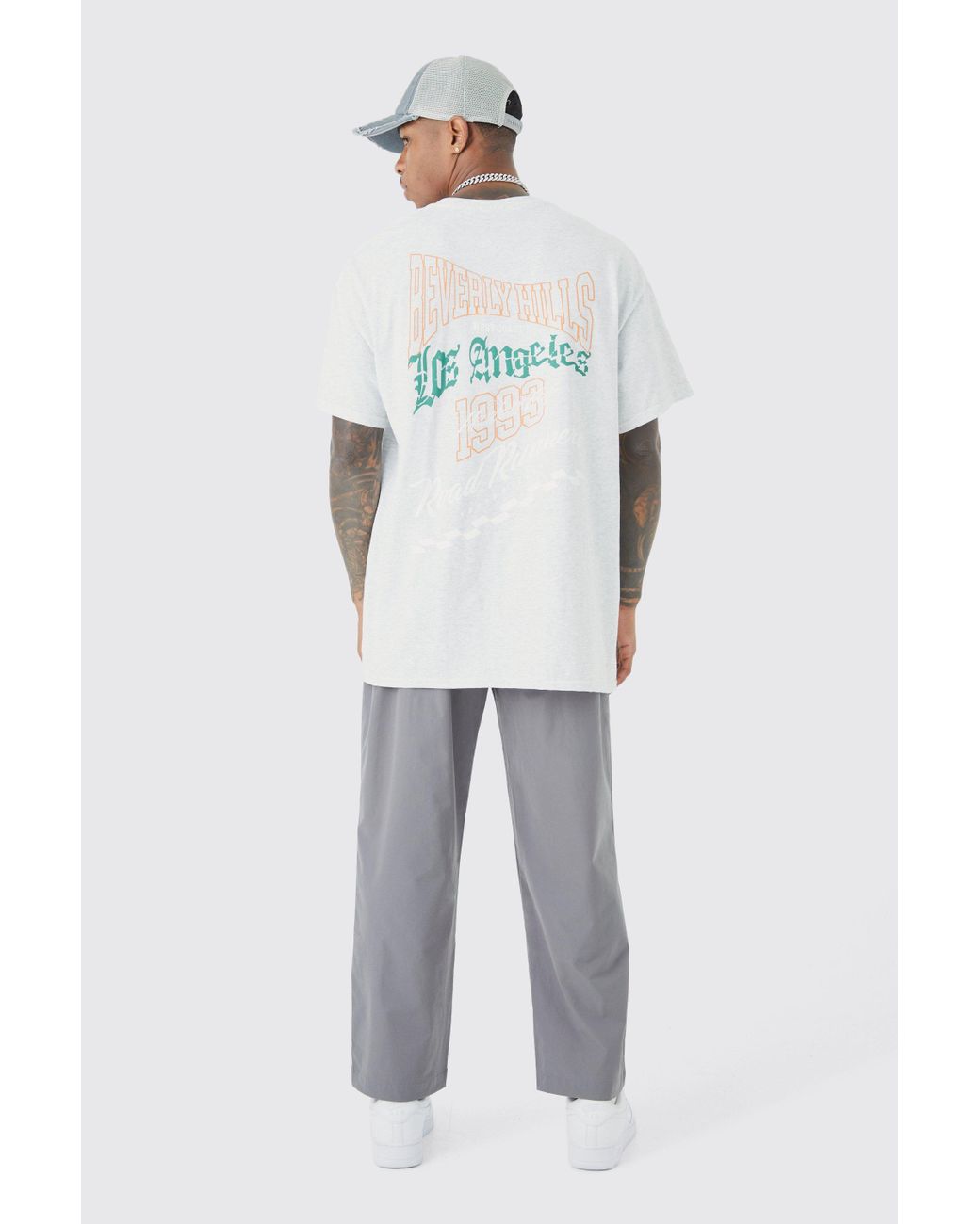 Oversized Los Angeles Back Graphic T-shirt