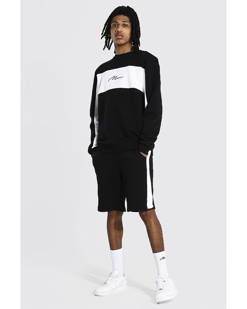 boohooman sweater tracksuit