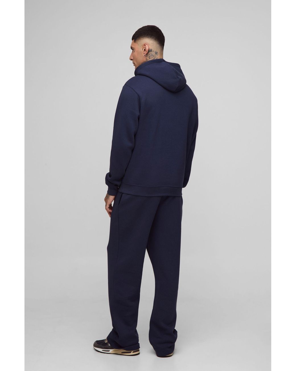 BoohooMAN Blue Tall Basic Straight Leg Sweatpants for men
