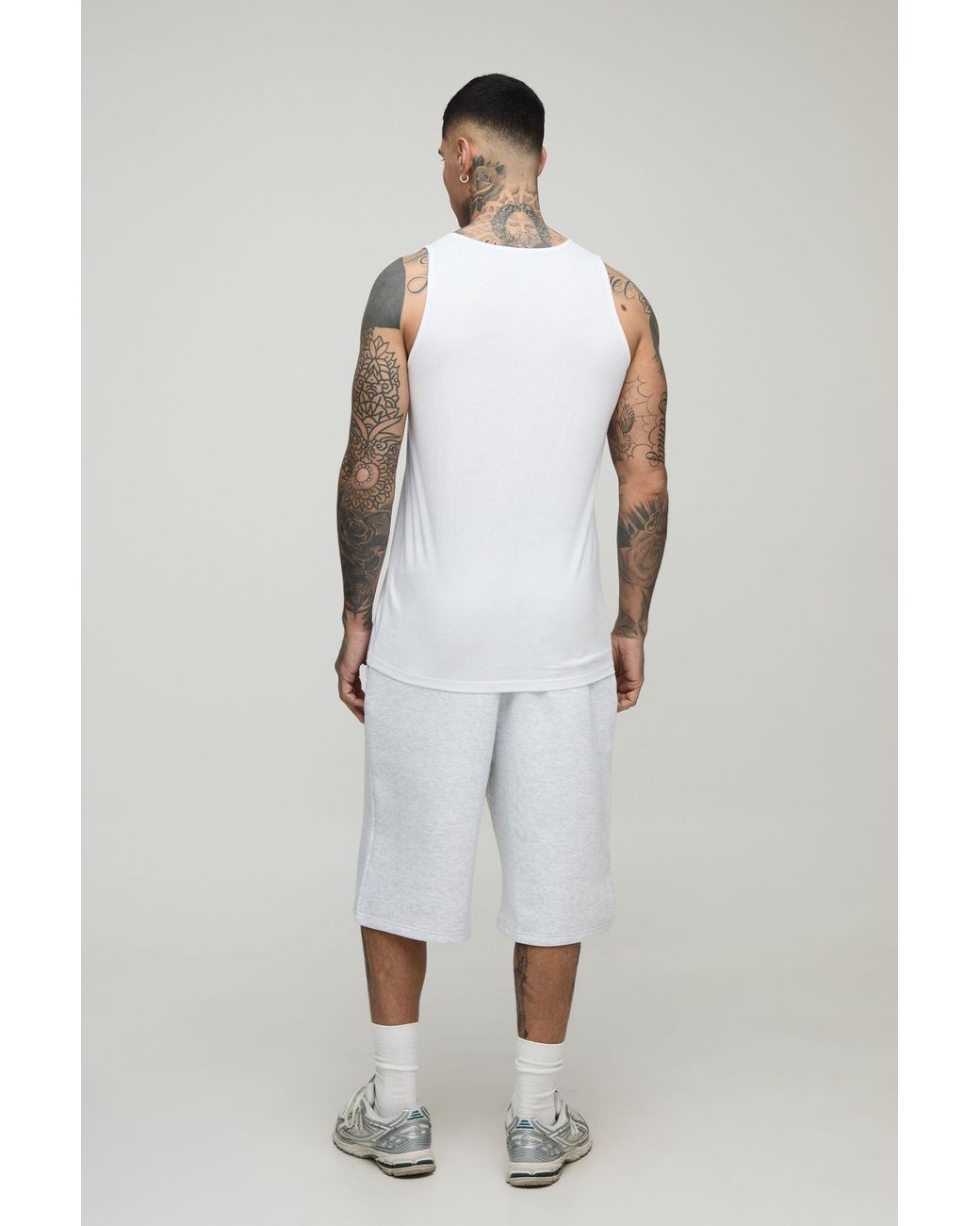 BoohooMAN Black Tall 2 Pack Basic Regular Fit Tank for men