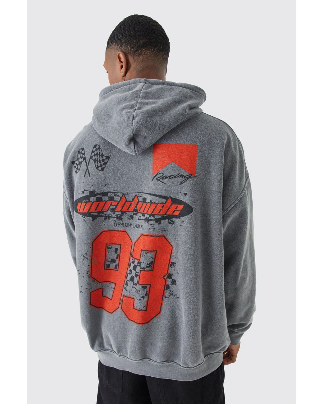 Boohooman fluffy online hoodie