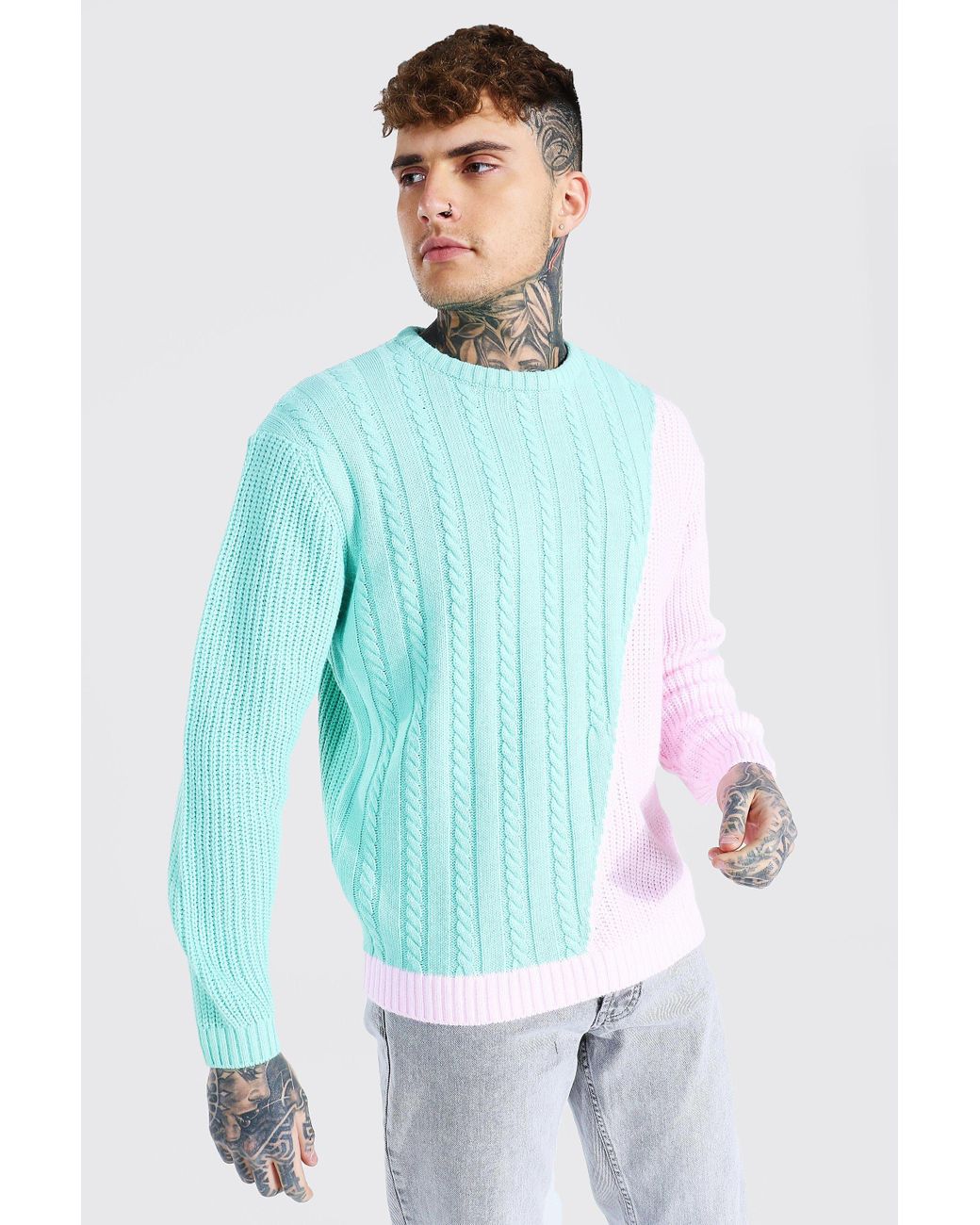 mint green jumper mens