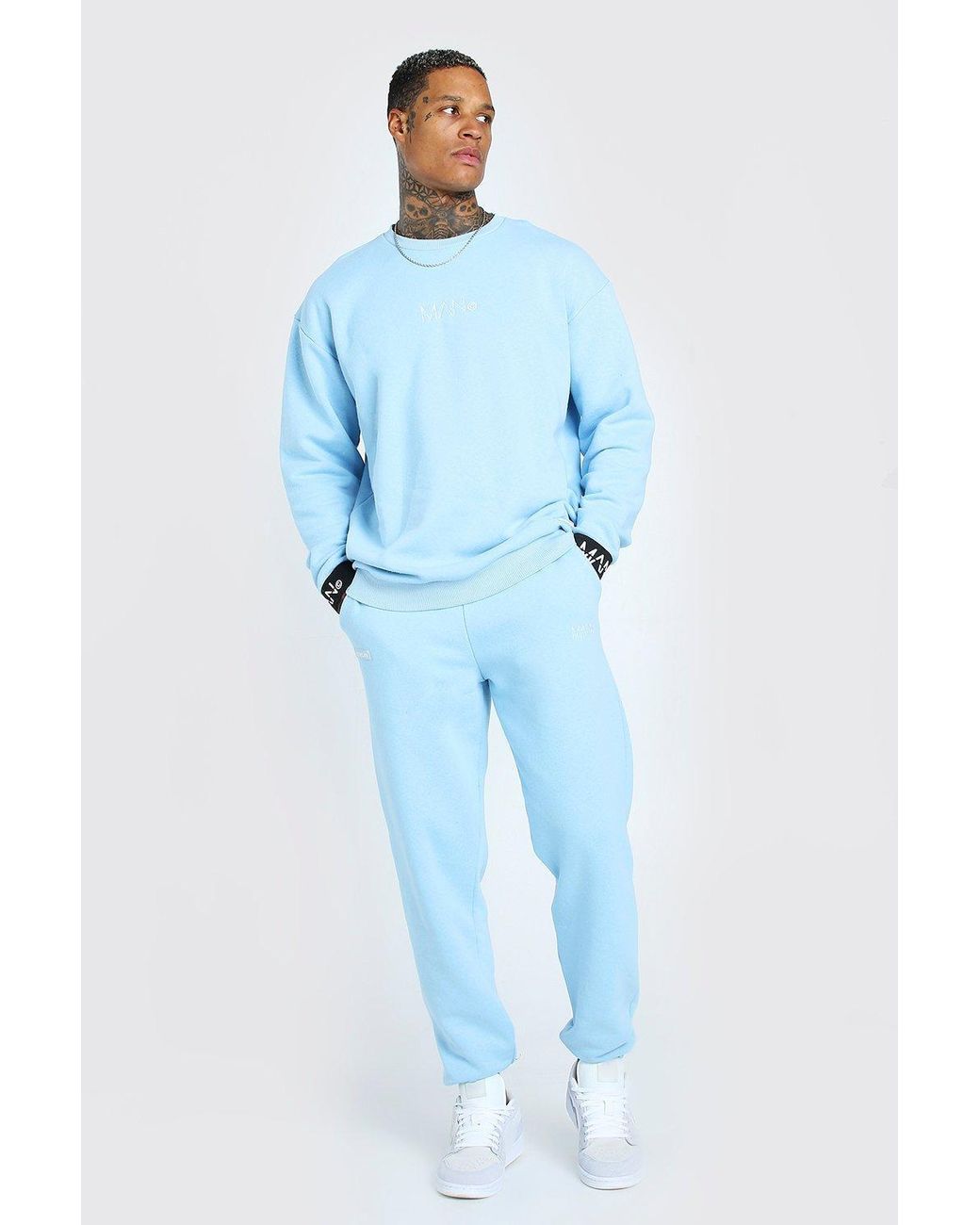 boohooman sweater tracksuit