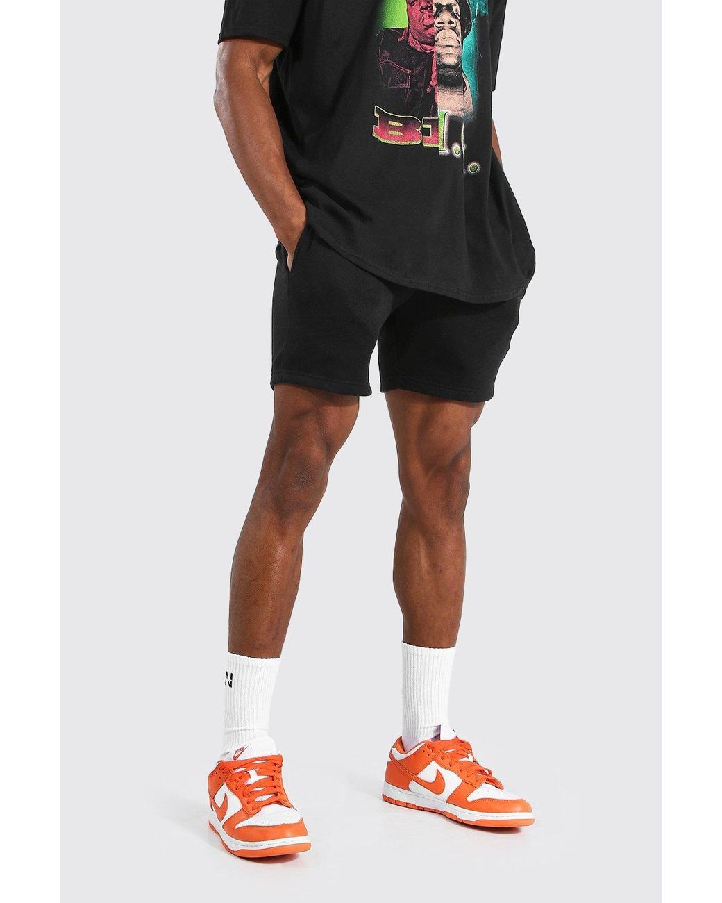 boohooman sweat shorts