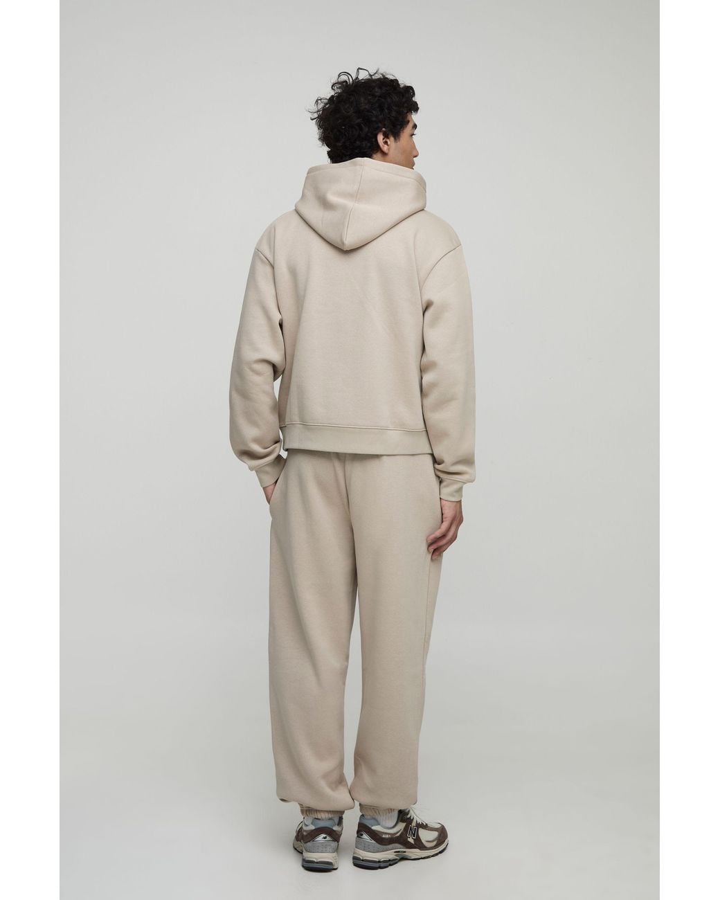 BoohooMAN Natural Basic Baggy Jogger for men
