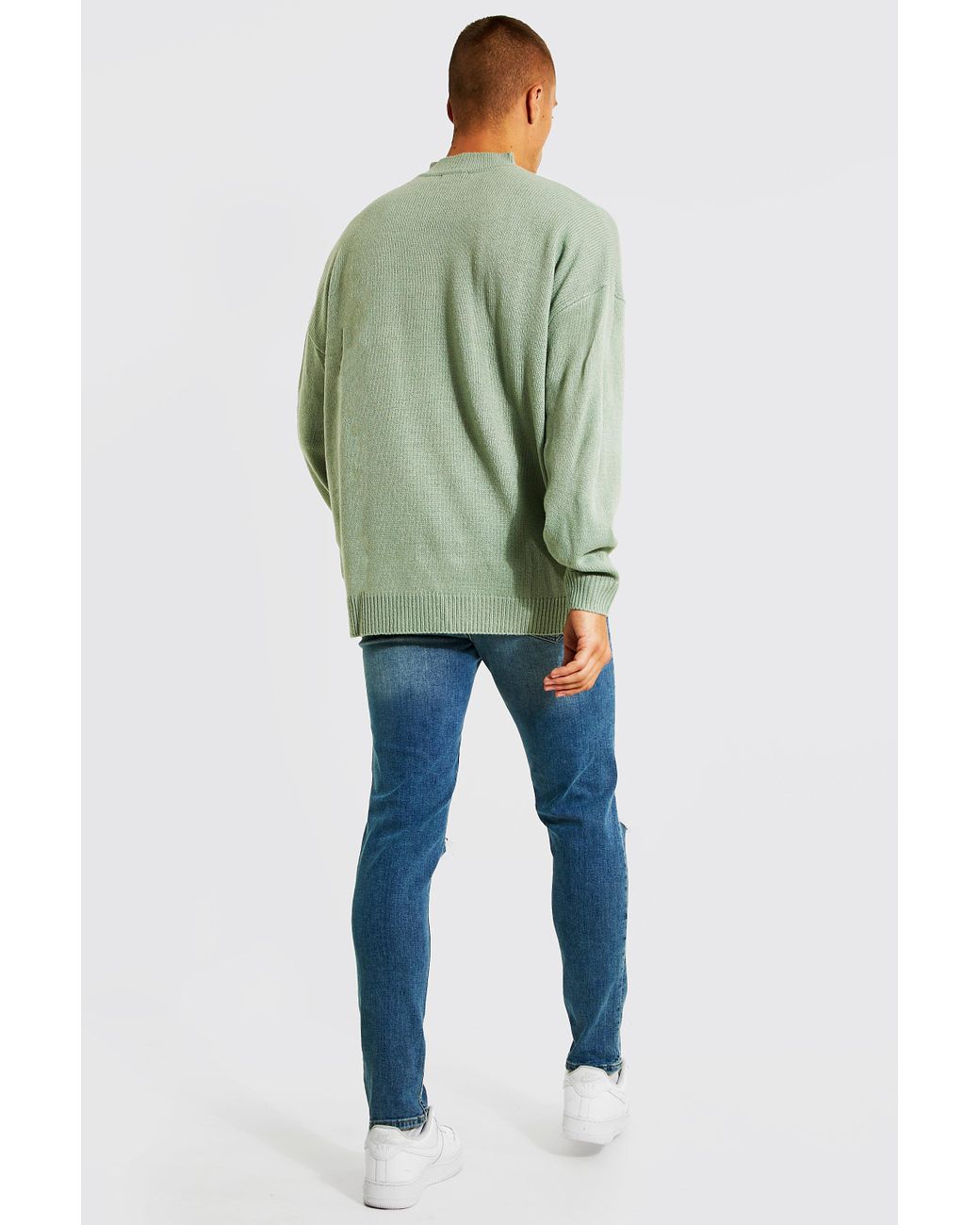 boohooman oversized jumper