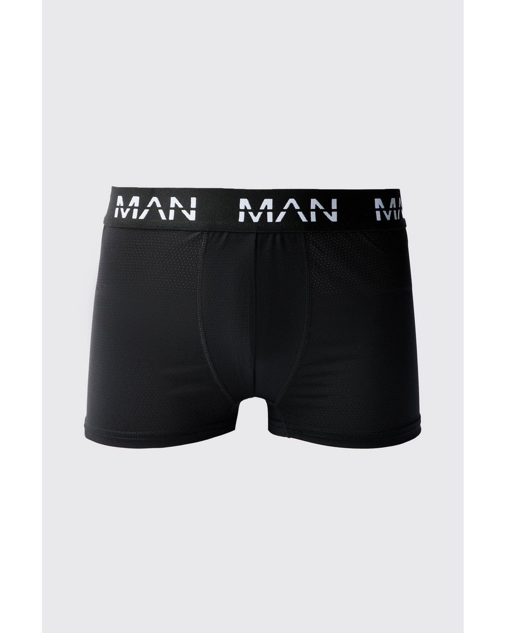 BoohooMAN Black Man Active Performance 3 Pack Boxer for men