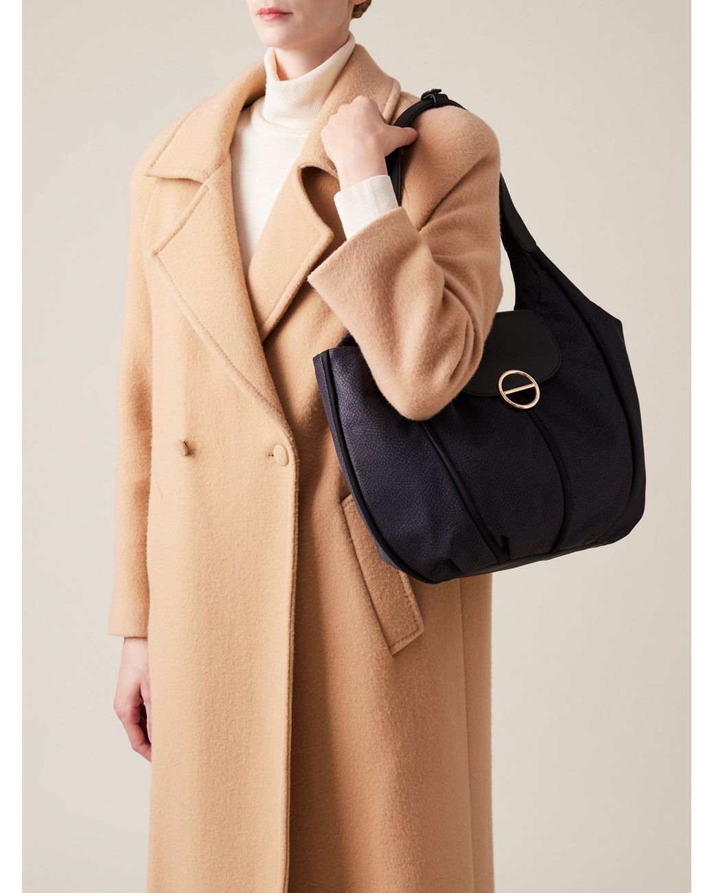 Cottage Borsa Shopping Large di Borbonese in Black