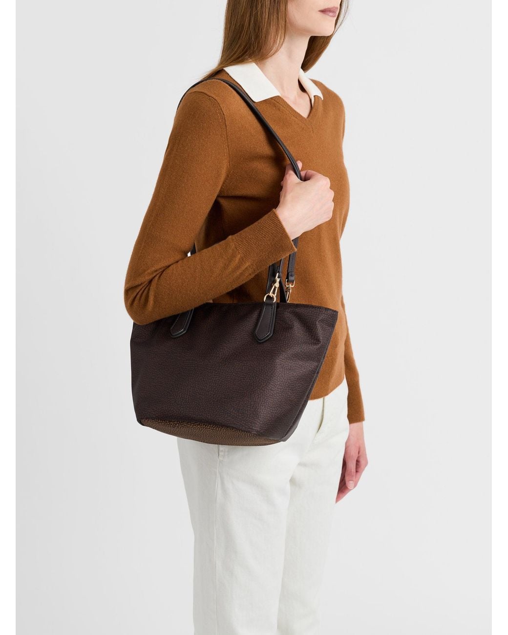 Escape Borsa Shopping Small di Borbonese in Multicolor