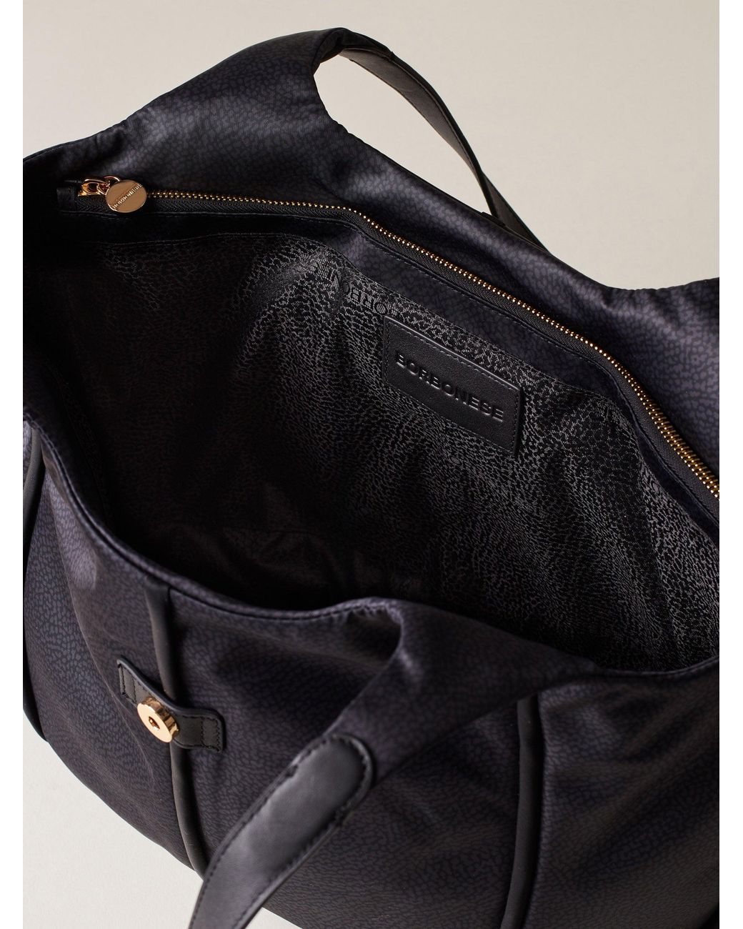 Cottage Borsa Shopping Large di Borbonese in Black