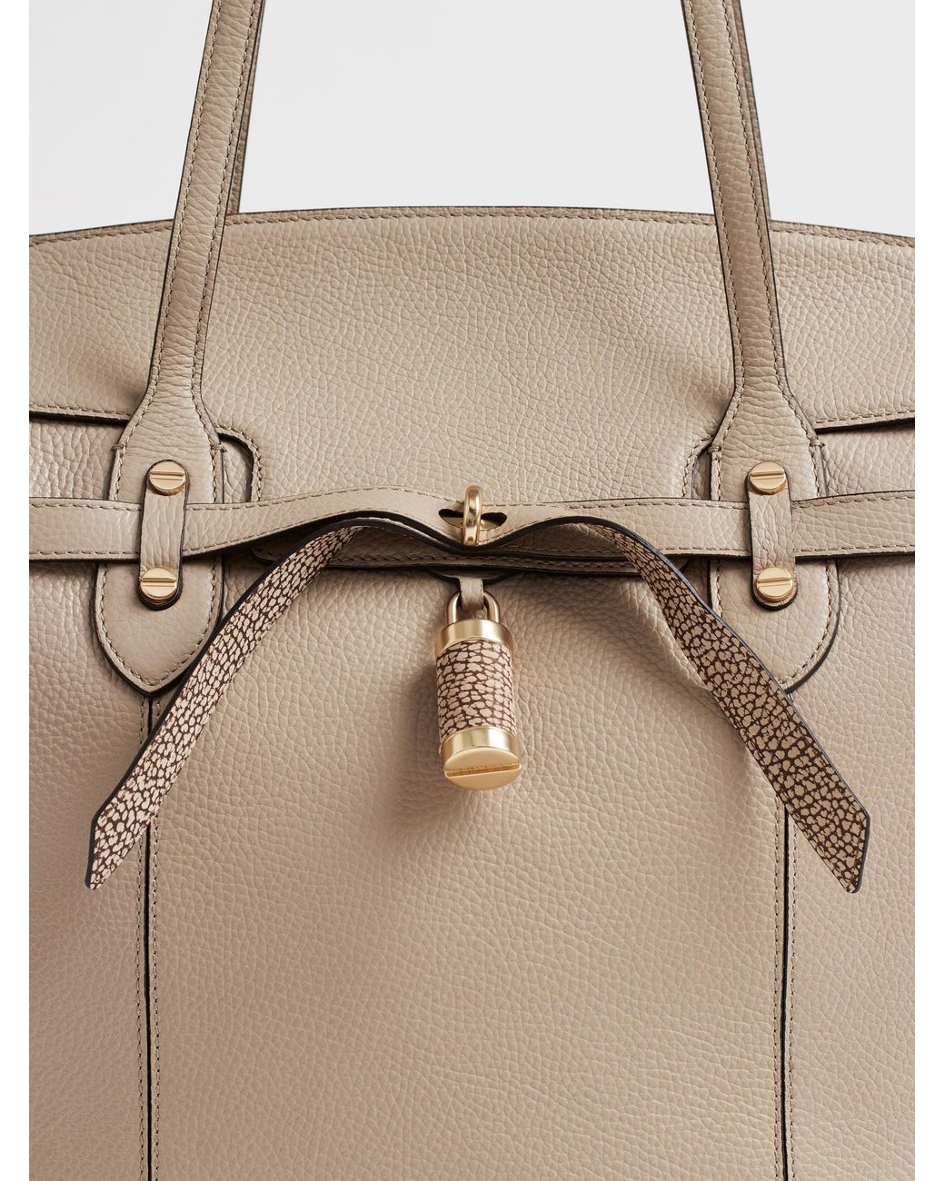 Premiere Borsa Shopping Large di Borbonese in Natural