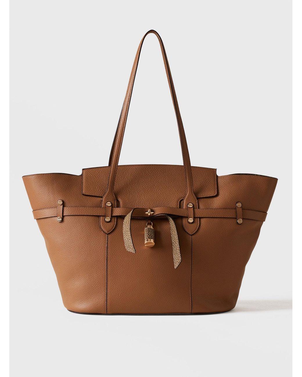 Premiere Borsa Shopping Large di Borbonese in Brown