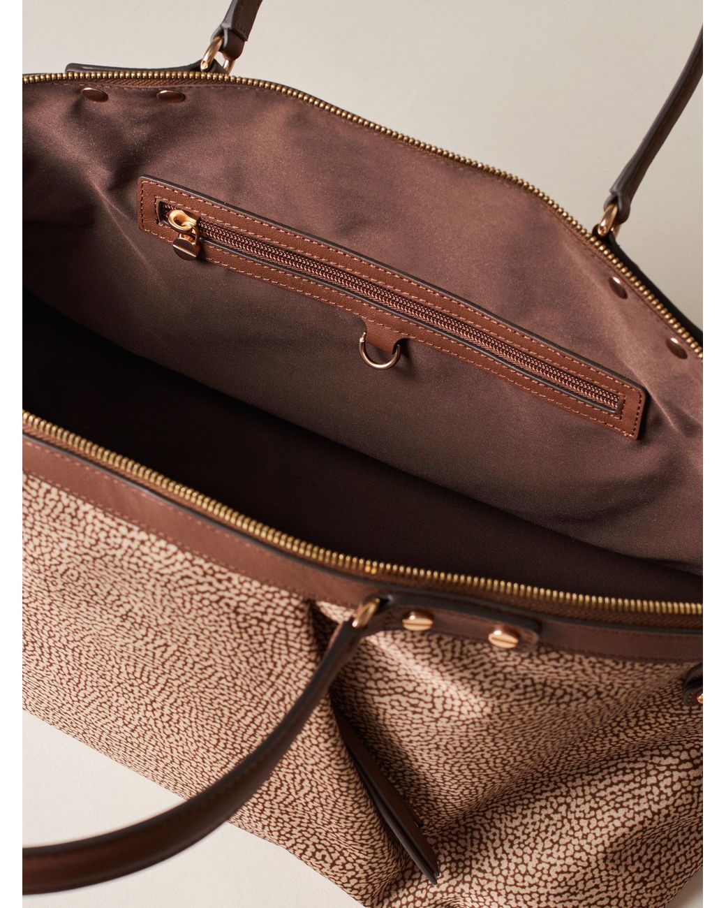 Frame Borsa Bauletto Medium di Borbonese in Natural