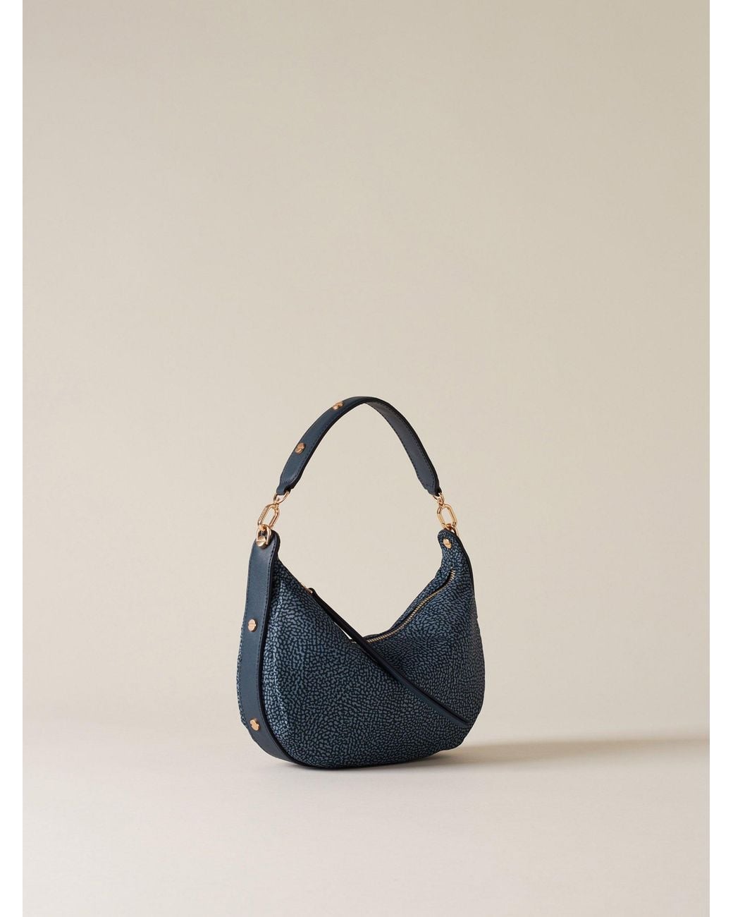 Frame Borsa Hobo Small di Borbonese in Blue