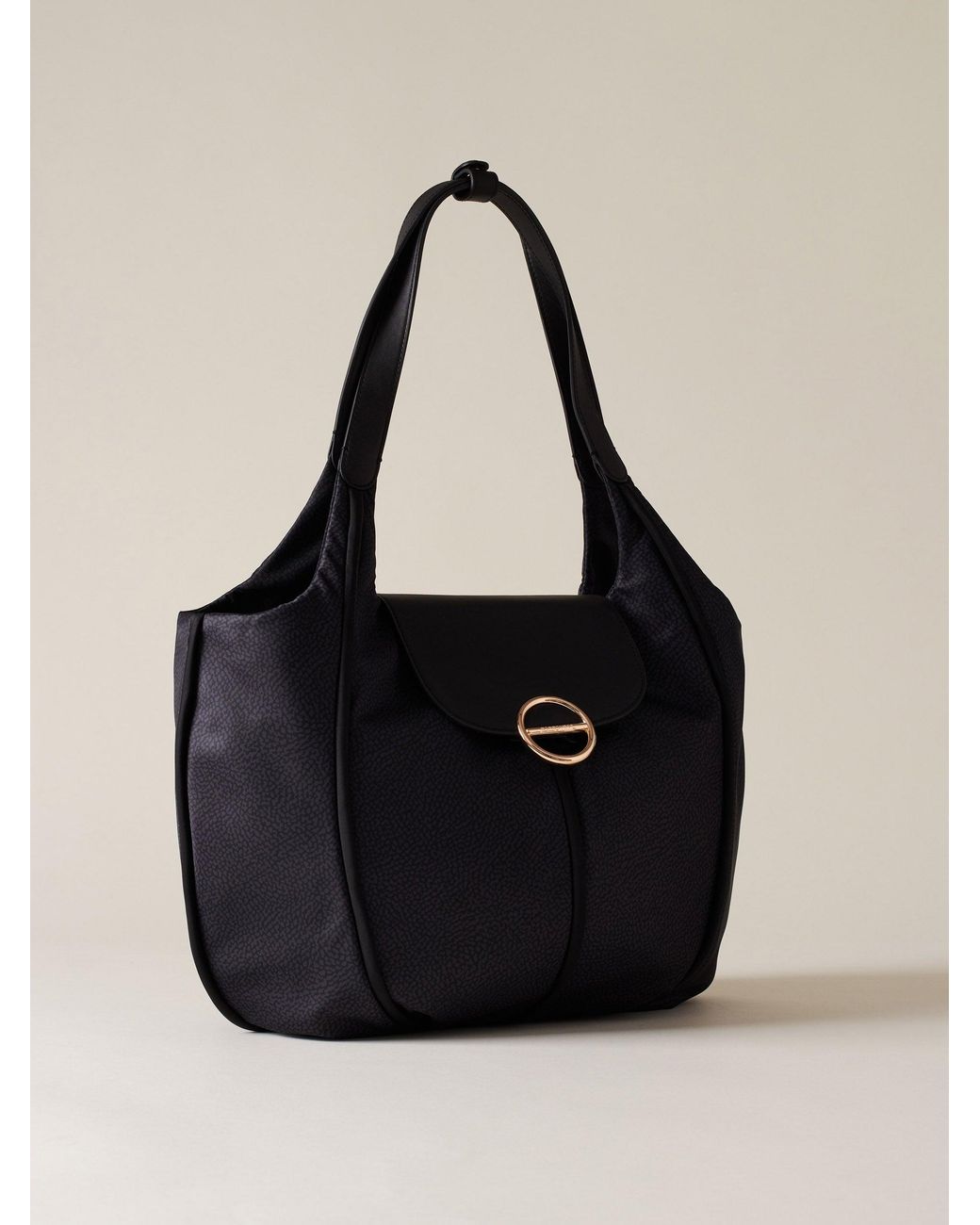 Cottage Borsa Shopping Large di Borbonese in Black