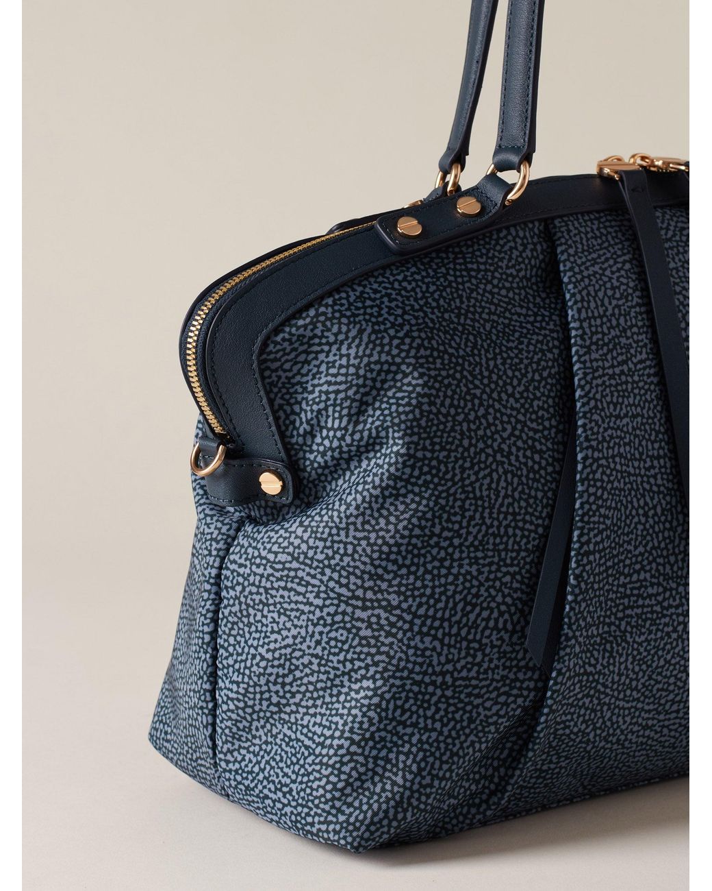 Frame Borsa Bauletto Medium di Borbonese in Blue