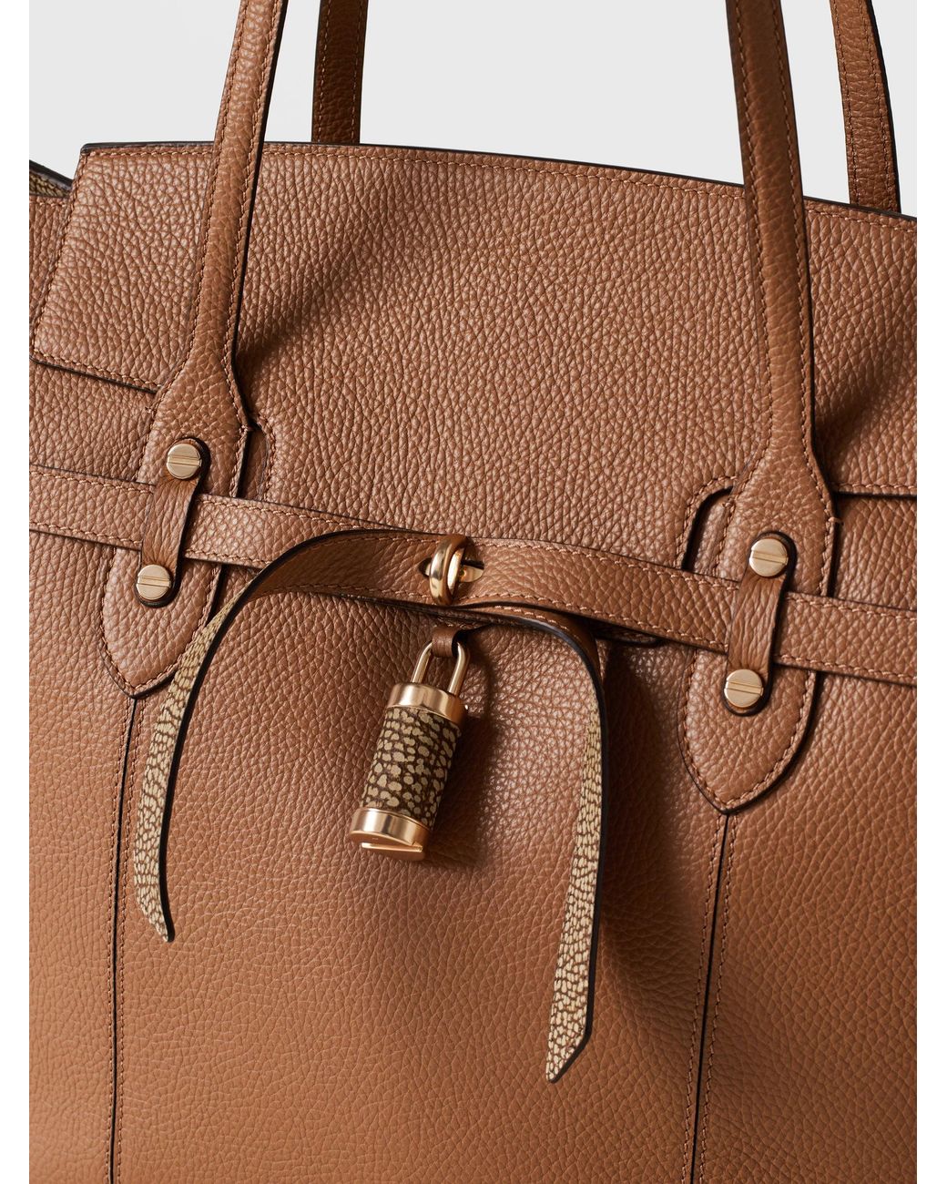 Premiere Borsa Shopping Large di Borbonese in Brown