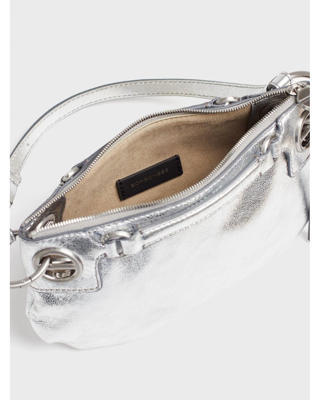 London Borsa Mini di Borbonese in White